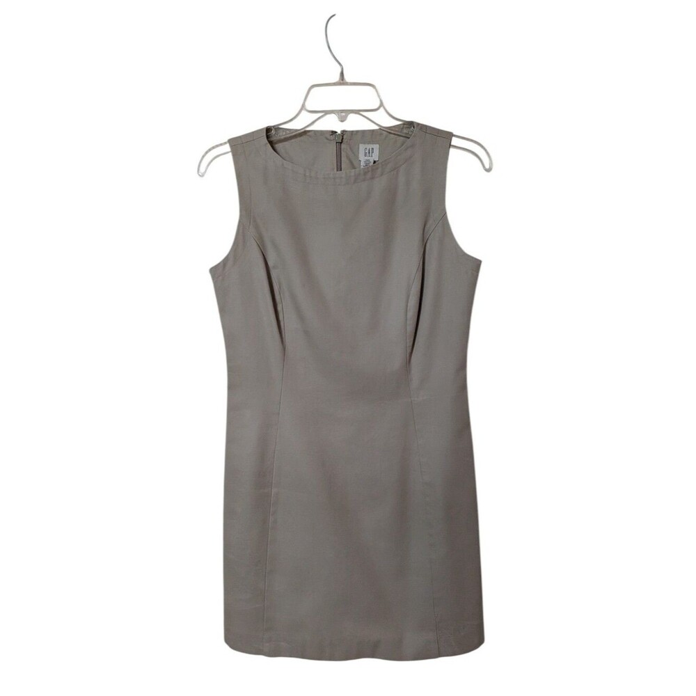 Vintage 90s GAP Khaki mini dress 100% Cotton Tailored